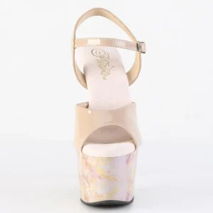 Beige 18 cm ADORE-709 pleaser sandales talons hauts femme