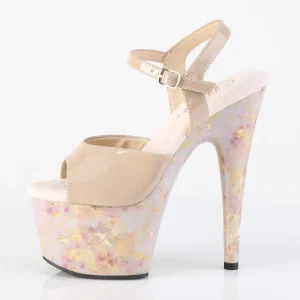 Beige 18 cm ADORE-709 pleaser sandales talons hauts femme