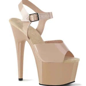 Beige 18 cm ADORE-708N Plateforme Chaussures Talon Haut