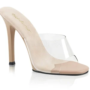 Beige 11,5 cm FABULICIOUS GALA-01 mules talons hauts