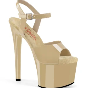 Beige 18 cm PASSION-709 pleaser sandales talon aiguille