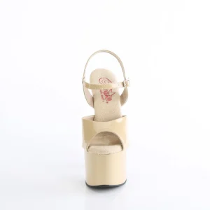 Beige 18 cm PASSION-709 pleaser sandales talon aiguille