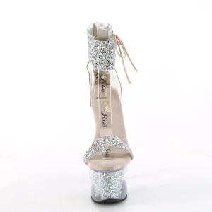Beige 18 cm SKY-327RSI talon haut avec manchette de cheville strass