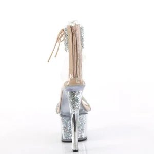 Beige 18 cm SKY-327RSI talon haut avec manchette de cheville strass