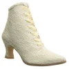 Beige 12 cm VICTORIAN-30 Bottines à Lacets Talons Hauts Femmes