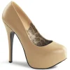 Beige Mat 14,5 cm Burlesque BORDELLO TEEZE-06 Escarpins Haut Talon