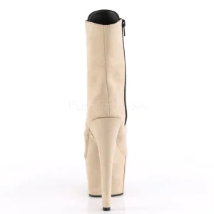Beige Similicuir 18 cm ADORE-1020FS bottines femmes à lacets