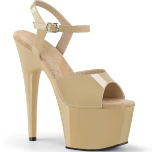 Beige Verni 18 cm ADORE-709 Talons Hauts Plateforme