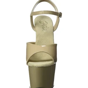 Beige Verni 18 cm ADORE-709 Talons Hauts Plateforme