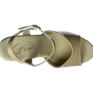 Beige Verni 18 cm ADORE-709 Talons Hauts Plateforme
