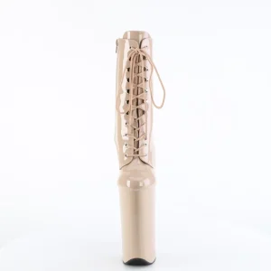Beige Verni 25,5 cm BEYOND-1020 talons très hauts - bottines plateforme extrême