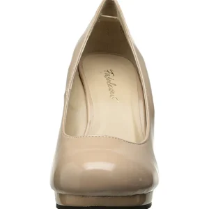 Beige Verni 11,5 cm FLAIR-480 escarpins femme pour homme