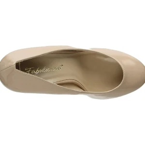 Beige Verni 11,5 cm FLAIR-480 escarpins femme pour homme