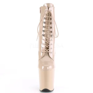 Beige Verni 20 cm FLAMINGO-1020 Plateforme Bottines