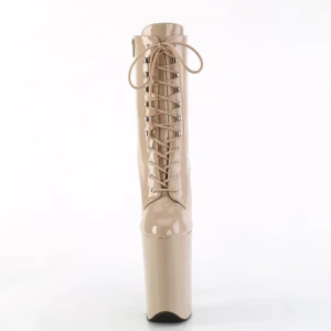 Beige Verni 23 cm INFINITY-1020 talons très hauts - bottines plateforme extrême