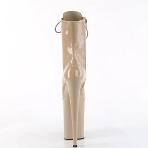 Beige Verni 23 cm INFINITY-1020 talons très hauts - bottines plateforme extrême