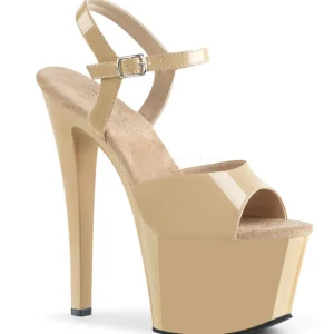 Beige Verni 18 cm Pleaser SKY-309 Talons Hauts Plateforme