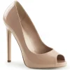 Beige Verni 13 cm SEXY-42 Chaussures Escarpins Classiques