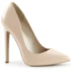 Beige Verni 13 cm SEXY-20 escarpins à talon aiguille bout pointu
