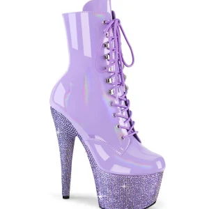 BEJ-1020-7 - 18 cm bottine talon haut femme pleaser strass lavande