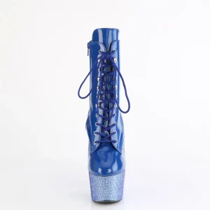 BEJ-1020-7 - 18 cm bottine talon haut femme pleaser strass bleu