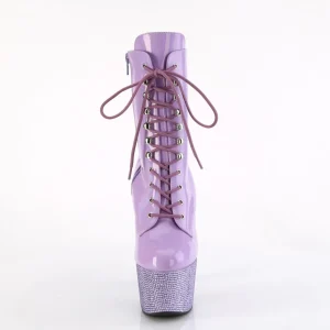 BEJ-1020-7 - 18 cm bottine talon haut femme pleaser strass lavande