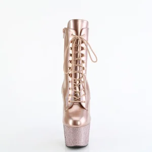 BEJ-1020-7 - 18 cm bottine talon haut femme pleaser strass or