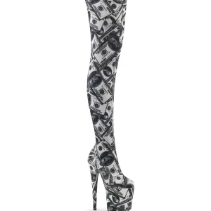 Billets d'un dollar 20 cm FLAMINGO-3000DP bottes overknee plateforme de pole dance
