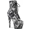 Billets d'un dollar Toile 18 cm ADORE-1020DP pleaser bottines à plateforme