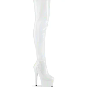 Blanc 18 cm ADORE-3000HWR Hologramme bottes overknee plateforme de pole dance