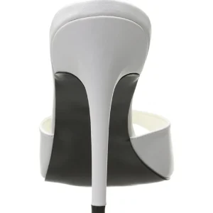 Blanc 10 cm CLASSIQUE-01 mules talons hauts