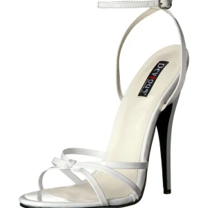 Blanc 15 cm Devious DOMINA-108 sandales à talons aiguilles