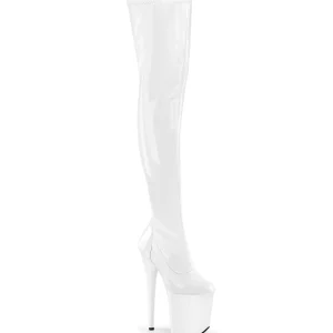 Blanc 20 cm FLAMINGO-3000 Cuissardes Bottes Plateforme