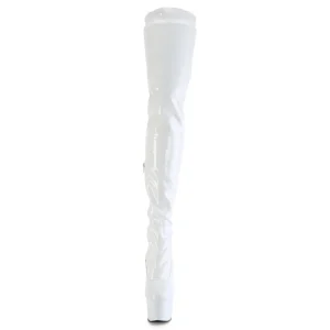 Blanc 20 cm FLAMINGO-3000 Cuissardes Bottes Plateforme