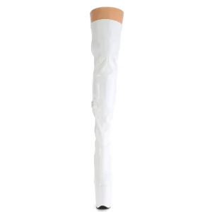 Blanc 20 cm FLAMINGO-3000HWR Hologramme bottes overknee plateforme de pole dance