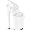 Blanc 23 cm INFINITY-997 Plateforme Chaussures Talon Haut