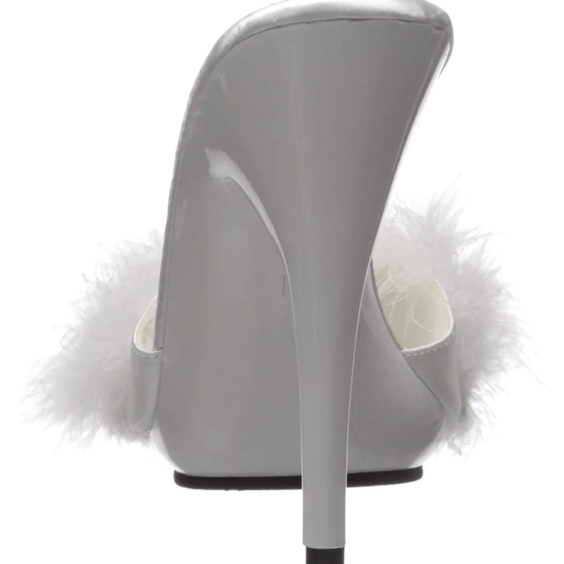 blanc__cm_poisef_plumes_d_5.webp Blanc 13 cm POISE-501F plumes de marabout Mules Chaussures