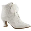 Blanc 12 cm VICTORIAN-30 Bottines à Lacets Talons Hauts Femmes