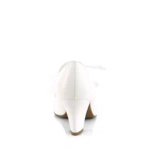 Blanc 6,5 cm WIGGLE-32 retro vintage escarpins maryjane à talons épais
