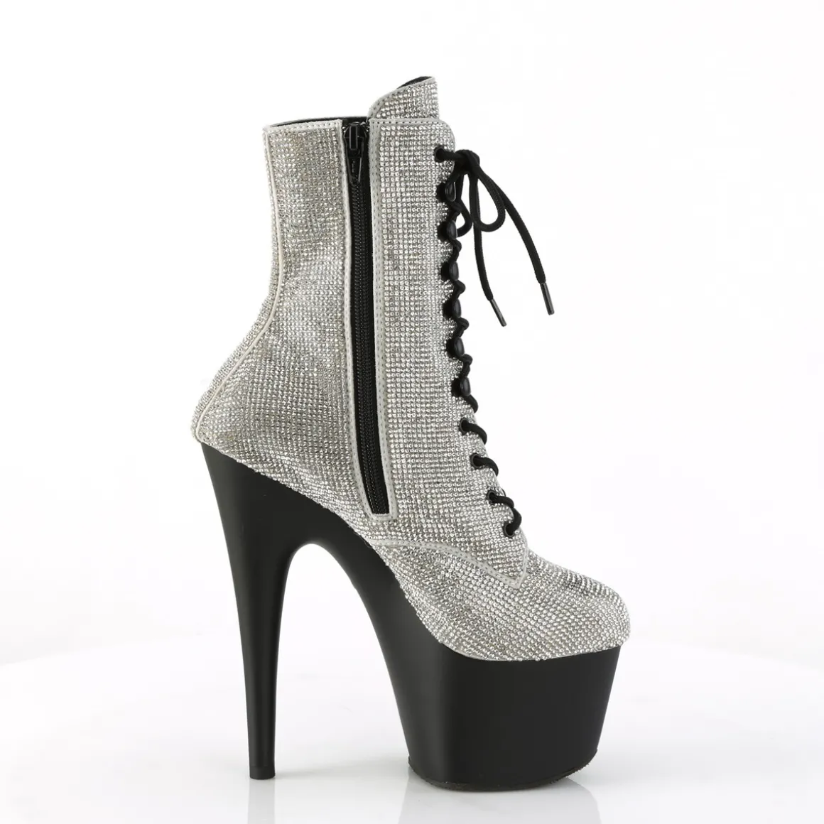 blanc_bottines_pierre_str_4.webp Blanc bottines pierre strass 18 cm ADORE-1020RS bottines talons hauts pleaser