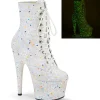 Blanc glitter 18 cm ADORE-1020GDLG bottines de pole dance