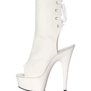 Blanc Mat 15 cm DELIGHT-1018 Plateforme Bottines