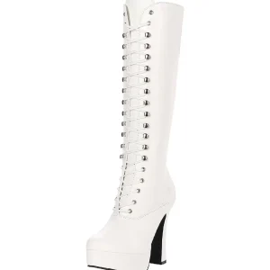 Blanc Mat 13 cm ELECTRA-2020 Bottes Femmes pour Hommes