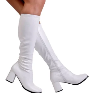 Blanc Mat 7,5 cm GOGO-300 Bottes Femmes pour Hommes