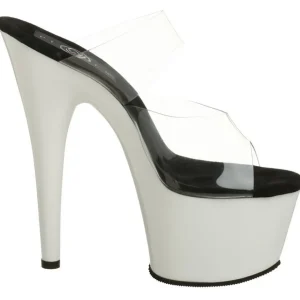 Blanc Neon 18 cm ADORE-702UV Plateforme Mules Chaussures