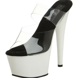 Blanc Neon 18 cm ADORE-702UV Plateforme Mules Chaussures