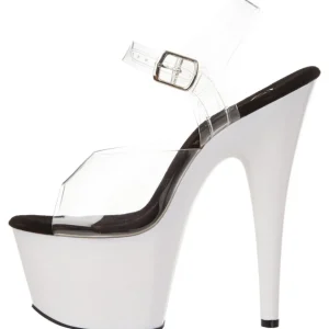 Blanc Neon 18 cm ADORE-708UV Talons Hauts Plateforme