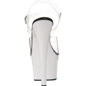 Blanc Neon 18 cm ADORE-708UV Talons Hauts Plateforme