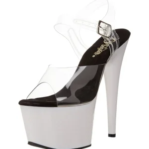 Blanc Neon 18 cm ADORE-708UV Talons Hauts Plateforme