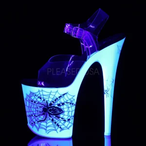 Blanc Neon 20 cm FLAMINGO-808SW Talons Hauts Plateforme